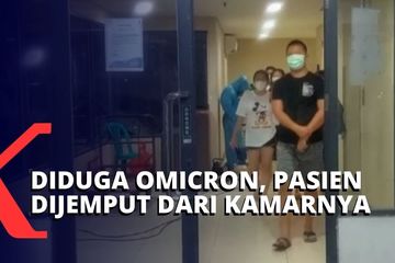 Pasien terindikasi Omicron dijemput di kamar di apartement.