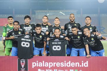 Skuad Persib Bandung di Piala Presiden 2022.