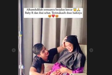 Air ketuban habis, jadi pilihan Ria Ricis melahirkan secara caesar.