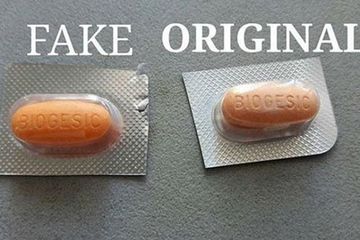 Salah satu contoh ciri obat palsu.