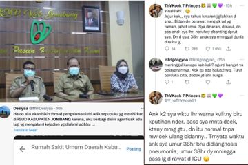 Korban lain dari RSUD Jombang mulai buka suara, RSUD Jombang menampik tolak operasi caesar dan sudah sesuai SOP.