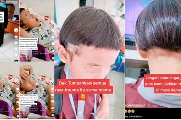 Anak SD mengalami gangguan school refusal, tidak ingin masuk sekolah, setelah dipotong rambutnya secara acak oleh sang guru.