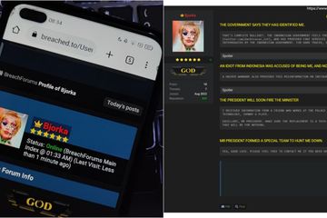 Akun Breached Forums milik Bjorka.
