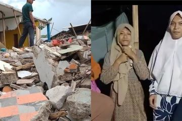 Pria Korban Gempa di Cianjur Mengenakan Daster, Bantuan Banyaknya Baju Wanita