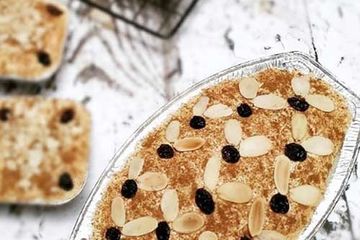 Klappertaart makanan khas Natal dan tahun baru tinggi kolesterol.