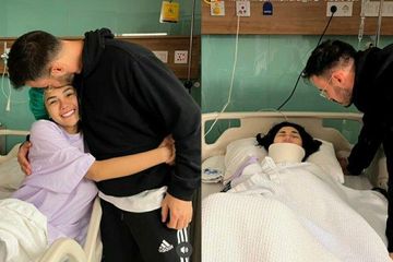 Nikita Mirzani didampingi kekasihnya saat akan menjalani operasi tulang akibat pengapuran tulang.
