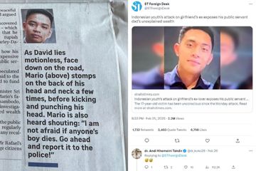 Foto David Gadgetin yang Dikira Mario Dandy Sudah Sampai Media Cetak