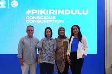 Danone-AQUA secara resmi meluncurkan kampanye #PikirinDulu