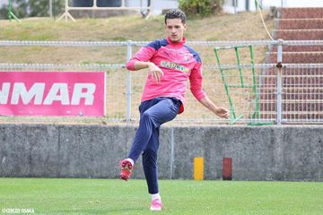 Bek timnas Indonesia, Justin Hubner, saat mengikuti latihan Cerezo Osaka yang mentas di Liga Jepang.