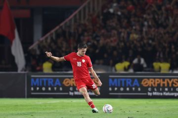 Justin Hubner saat memperkuat timnas Indonesia lawan Vietnam di Kualifikasi Piala Dunia 2026.