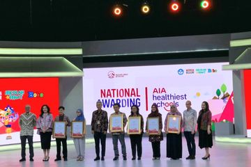 Pengumuman pemenang AIA Healthiest Schools (AHS), Senin (20/5/2024).