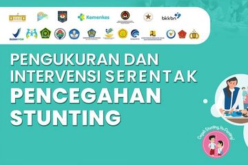 Gerakan Intervensi Serentak Pencegahan Stunting diharapkan bisa menurunkan prevalensi stunting hingga 14% di tahun 2024.