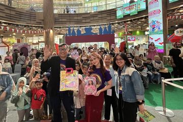 Tissa Biani memeriahkan acara Bobo Funfair 2024 di AEON Mall Tanjung Barat.