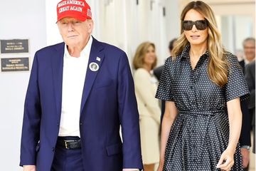 Potret Melania Trump yang Diduga Palsu saat Temani Donald Trump ke ...