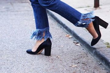 Frayed Denim, Aksen Rumbai Berkesan 