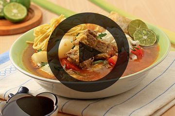Yakin 100 Semua Dibuat Ketagihan Dengan Resep Soto Mi Daging Satu Ini Sajian Sedap