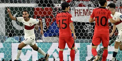 Hasil Babak I - Korea Selatan Vs Portugal Ketat, Kesalahan Cristiano Ronaldo Warnai Skor Imbang 1-1