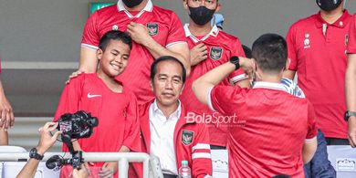Presiden Jokowi Bakar Semangat Timnas U-23 Indonesia untuk Raih Tiket Olimpiade Lawan Guinea