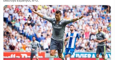 SEJARAH HARI INI - Cristiano Ronaldo Cetak 5 Gol, Rekor Raul di Real Madrid Jadi Ampas