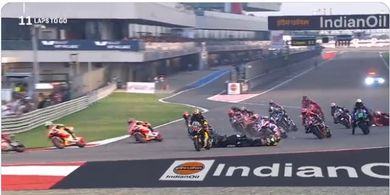 Hasil Sprint Race MotoGP India 2023 - Gilanya Murid Valentino Rossi Melawan Kesialan hingga Marc Marquez Gondol Podium