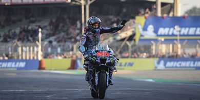 MotoGP Prancis 2024 - Crash Nyesek di Rumah Sendiri, Fabio Quartararo Tetap Tersenyum Berkat Pertanda Baik Yamaha