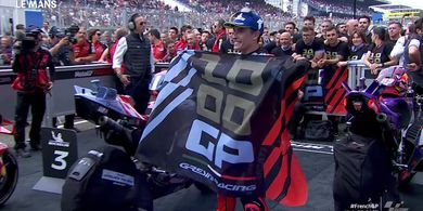MotoGP Prancis 2024 - Manuver Dramatis Marc Marquez Salip Francesco Bagnaia di Lap Terakhir, 1 Keunggulan Murid Valentino Rossi Sempat Menyusahkan