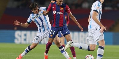 Hasil Liga Spanyol - Bocah Ajaib Nyekor, Barcelona Atasi Sociedad dan Rebut Kembali Posisi Kedua