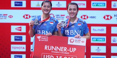 Raih Runner Up di Thailand Open 2024 - Ana/Tiwi Akui Tak Bisa Keluar dari Tekanan