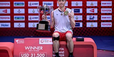 Thailand Open 2024 - Raih Gelar Pertama Tahun Ini, Lee Zii Jia Beri Ancaman kepada Rival Termasuk Jonatan Christie dan Anthony Ginting