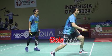 Rekap Hasil Indonesia Open 2024 -  Tuan Rumah Lesu, Cuma Ahsan/Hendra dan 2 Ganda Putra yang Susul ke Babak Kedua