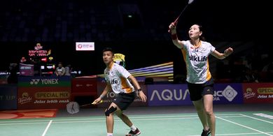 Indonesia Open 2024 - Sentuhan Berkurang Jadi Lahan Empuk Dejan/Gloria Bungkam Juara Dunia
