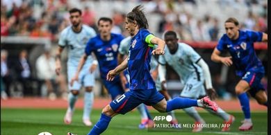 Hasil Uji Coba - Ronaldo Cuma Nonton di Pinggir, Modric Cetak Gol saat Kroasia Hajar Portugal