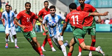 Hasil Olimpiade Paris 2024 - Duel Kontroversial Argentina Vs Maroko Berujung Kekalahan bagi Adik Kelas Messi, Pasukan Thierry Henry Lakoni Start Mulus