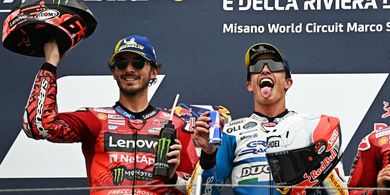 Francesco Bagnaia Dianggap Pintar dengan Biarkan Marc Marquez Menang di Misano