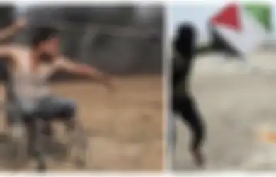 Dengan Ketapel Pemuda Palestina Jatuhkan Drone MIliter Israel, Layang-layangnya BIkin Kebakaran Wilayah Lawan