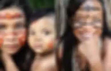 Wajah dari suku Amazon Wanita
