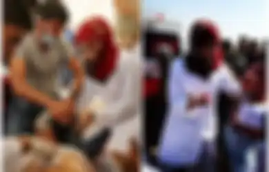 Foto-foto Menyayat Hati Si Cantik Razan Al Najjar, Merawat Warga Palestina Meski Dihujani Tembakan Israel