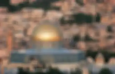 Dome of the Rock, berada di kompleks yang sama dengan Masjid Al-Aqsa di Jerussalem