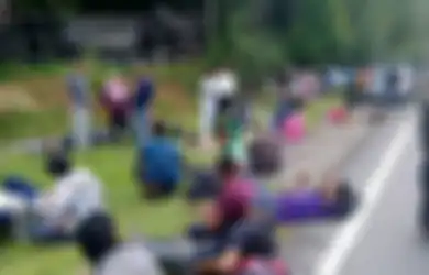Bus Terbalik, 32 Orang Alami Luka Serius, Kepala Sang Supir Alami Luka Parah