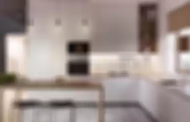 Ilusrasi dapur apartemen 