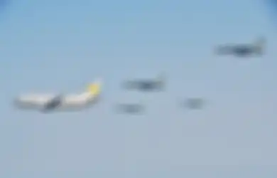 4 Jet Tempur TNI AU yang Meraung-raung di Atas Udara Yogyakarta Itu Tenyata Hendak Menjemput Api Asian Games dari India