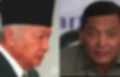 Soeharto (kiri) dan Sjafrie Sjamsoeddin.