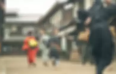 (Ilustrasi) Ninja di suatu kota di Jepang