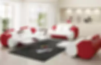 Semarak merah putih melalui warna sofa