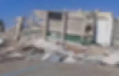 Kondisi Hotel Roa-Roa yang hancur akibat gempa