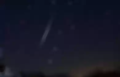 Ilustrasi hujan meteor Leonis Minorid