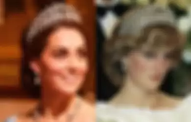 Kate Middleton Kenakan Mahkota Putri Diana di Acara Makan Malam Kenegaraan