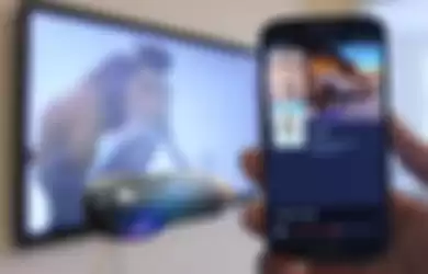cara membuat layar handphone muncul di TV