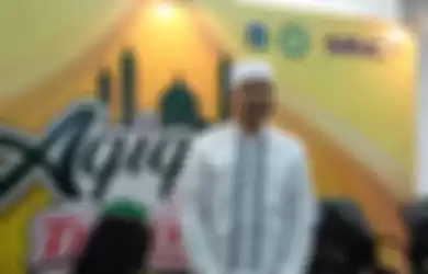 David Chalik usai akikah massal yang diselenggarakan Telon Lang bersama MNC TV di Masjid K.H Hasyim 