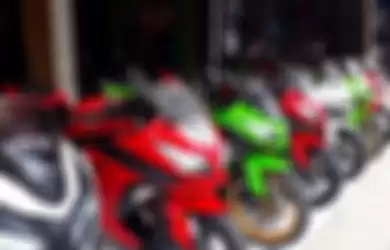 Kawasaki Ninja 250 cc yang dijual di diler Aris Motor Sport di Bekasi Utara